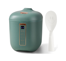 Load image into Gallery viewer, CHACEEF Mini Rice Cooker 2-Cups Uncooked, 1.2L Portable Non-Stick Small Travel Cooker, Smart Control Multifunction with 24 Hours Timer Delay & Keep Warm Function, Food Steamer, Beige