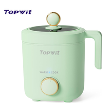 Load image into Gallery viewer, TOPWIT Rice Cooker Small, 2-Cups Uncooked, 1.2L Mini Rice Cooker with Non-stick Coating, BPA Free, Portable Rice Maker with One Touch & Keep Warm Function