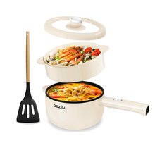 Load image into Gallery viewer, Dezin Electric Cooker, 2L Non-Stick Sauté Pan, Rapid Noodles Cooker, Mini Pot for Ramen with Power Adjustment, Dorm Room Essential