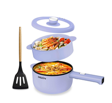 Load image into Gallery viewer, Dezin Electric Cooker, 2L Non-Stick Sauté Pan, Rapid Noodles Cooker, Mini Pot for Ramen with Power Adjustment, Dorm Room Essential