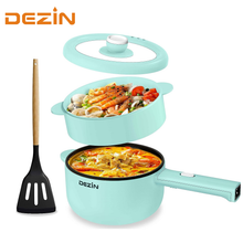 Load image into Gallery viewer, Dezin Electric Cooker, 2L Non-Stick Sauté Pan, Rapid Noodles Cooker, Mini Pot for Ramen with Power Adjustment, Dorm Room Essential