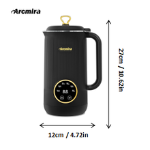 Load image into Gallery viewer, Nut Milk Maker, 20 oz(600ml) Homemade Almond, Oat, Soy, Plant-Based Milk and Non-Dairy Beverages, Almond Milk Maker with Delay Start/Keep Warm/Boil Water, Soy Milk Maker with Nut Milk Bag