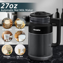 Load image into Gallery viewer, Arcmira 6 in 1 Nut Milk Maker Machine, 27oz Soy Milk Maker with 8 Blades