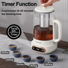 Load image into Gallery viewer, Topwit Electric Tea Kettle, 11 Temperature Control & 4 Presets Glass Kettle with Removable Infuser, 0.8L Electric Kettle for Coffee, Formula, Tea Maker with 8H Keep Warm, Boil-dry Protec