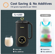 Load image into Gallery viewer, Nut Milk Maker, 20 oz(600ml) Homemade Almond, Oat, Soy, Plant-Based Milk and Non-Dairy Beverages, Almond Milk Maker with Delay Start/Keep Warm/Boil Water, Soy Milk Maker with Nut Milk Bag
