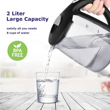 Load image into Gallery viewer, TOPWIT Electric Kettle Glass Hot Water Kettle, 2.0L Water Warmer, BPA-Free Stainless Steel Lid & Bottom, Tea Kettle with Fast Heating, Auto Shut-Off & Boil Dry Protection