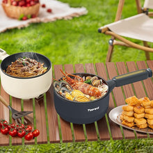Load image into Gallery viewer, TOPWIT Hot Pot Electric with Steamer, 2L Multifunctional Electric Pot, Non-Stick Fring Pan, Portable Pot for Steak, Fried Rice, Ramen