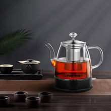 Load image into Gallery viewer, Topwit Electric Kettle Glass, For Hot Water, Tea and Coffee Dual Purpose Design, BPA-Free, 1L Pour Over Removable Stainless Steel Infuser, Auto-shut Off & Boil-dry Protect