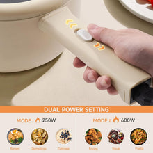 Load image into Gallery viewer, Dezin Electric Cooker, 2L Non-Stick Sauté Pan, Rapid Noodles Cooker, Mini Pot for Ramen with Power Adjustment, Dorm Room Essential