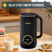 Load image into Gallery viewer, Nut Milk Maker, 20 oz(600ml) Homemade Almond, Oat, Soy, Plant-Based Milk and Non-Dairy Beverages, Almond Milk Maker with Delay Start/Keep Warm/Boil Water, Soy Milk Maker with Nut Milk Bag