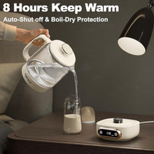 Load image into Gallery viewer, Topwit Electric Tea Kettle, 11 Temperature Control & 4 Presets Glass Kettle with Removable Infuser, 0.8L Electric Kettle for Coffee, Formula, Tea Maker with 8H Keep Warm, Boil-dry Protec