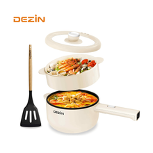 Load image into Gallery viewer, Dezin Electric Cooker, 2L Non-Stick Sauté Pan, Rapid Noodles Cooker, Mini Pot for Ramen with Power Adjustment, Dorm Room Essential