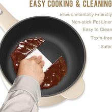 Load image into Gallery viewer, Dezin Electric Cooker, 2L Non-Stick Sauté Pan, Rapid Noodles Cooker, Mini Pot for Ramen with Power Adjustment, Dorm Room Essential