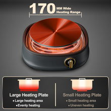Load image into Gallery viewer, Dezin Electric Shabu Shabu Pot with Removable Pot, 3L Non-Stick Hot Pot Electric with Steamer and Grill Pan, 3-in-1 Electric Pot with Dual-Power Control for Party, Family and Friend Gathering