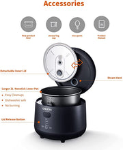 Load image into Gallery viewer, Dezin Rice Cooker 4 Cups Uncooked, Small Rice Cooker Steamer with Removable Nonstick Pot.