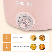 Load image into Gallery viewer, Dezin Electric Pan, 1.5L Rapid Noodles Cooker, Non-Stick Mini Pot,Mini electric skillet.
