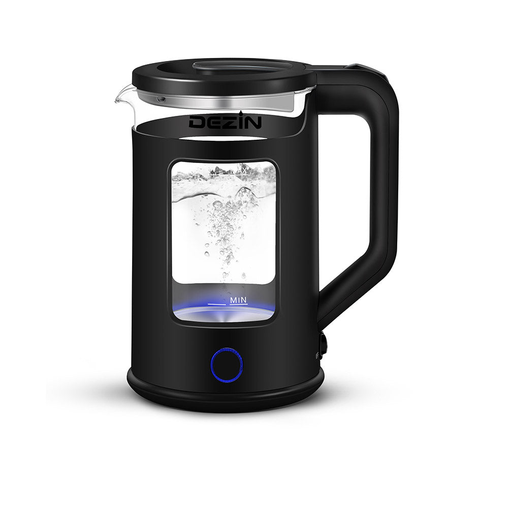 Dezin Electric Double Wall Design Kettle Black Dezin Direct