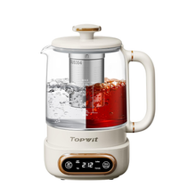 Load image into Gallery viewer, Topwit Electric Tea Kettle, 11 Temperature Control &amp; 4 Presets Glass Kettle with Removable Infuser, 0.8L Electric Kettle for Coffee, Formula, Tea Maker with 8H Keep Warm, Boil-dry Protec
