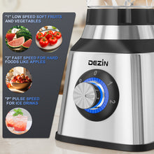 Load image into Gallery viewer, Dezin Blenders and Food Processor Combo for Kitchen, 5 in 1 Blender for Shakes and Smoothies,
