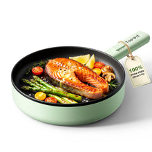 Load image into Gallery viewer, Topwit 11 Inch Electric Frying Pan, Non-Stick Electric Skillet Fast Heat, Easy to Clean, One-piece Compact Design, Electric Pan for Breakfast, Daily Cooking, Apartments RV Dorm Essential
