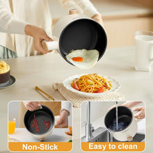 Load image into Gallery viewer, Stariver 1.5L Electric Hot Pot with Dual Power - Mini Portable Non-Stick Noodle Cooker for Ramen, Soup, Pasta, Egg, Oatmeal - Overheat &amp; Boil-Dry Protection - Ideal for Dorm, Office, Travel Gift
