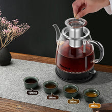 Load image into Gallery viewer, Topwit Electric Kettle Glass, For Hot Water, Tea and Coffee Dual Purpose Design, BPA-Free, 1L Pour Over Removable Stainless Steel Infuser, Auto-shut Off &amp; Boil-dry Protect
