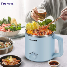 Load image into Gallery viewer, Topwit Hot Pot Electric, Electric Pot, 1.6L Ramen Cooker, Multifunctional Electric Cooker for Pasta, Shabu-Shabu, Oatmeal, Soup and Egg with Over-Heating Protection, Boil Dry Protection
