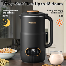 Load image into Gallery viewer, Automatic Nut Milk Machine, 35oz(1000ml) Homemade Almond, Oat, Coconut, Soy, Plant Based Milks and Non Dairy Beverages, Soy Milk Maker Machine with Delay Start/Keep Warm/Self-Cleaning/Boil Water
