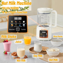 Load image into Gallery viewer, 50oz Nut Milk Maker Machine, 8 in 1 Soy Milk Maker with 12 Blades
