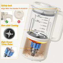 Load image into Gallery viewer, 50oz Nut Milk Maker Machine, 8 in 1 Soy Milk Maker with 12 Blades
