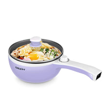 Load image into Gallery viewer, Dezin Hot Pot Electric Upgraded, Non-Stick Sauté Pan, Rapid Noodles Electric Pot, 1.5L Mini Portable Hot Pot for Steak, Egg, Fried Rice, Ramen, Oatmeal, Soup with Power Adjustment
