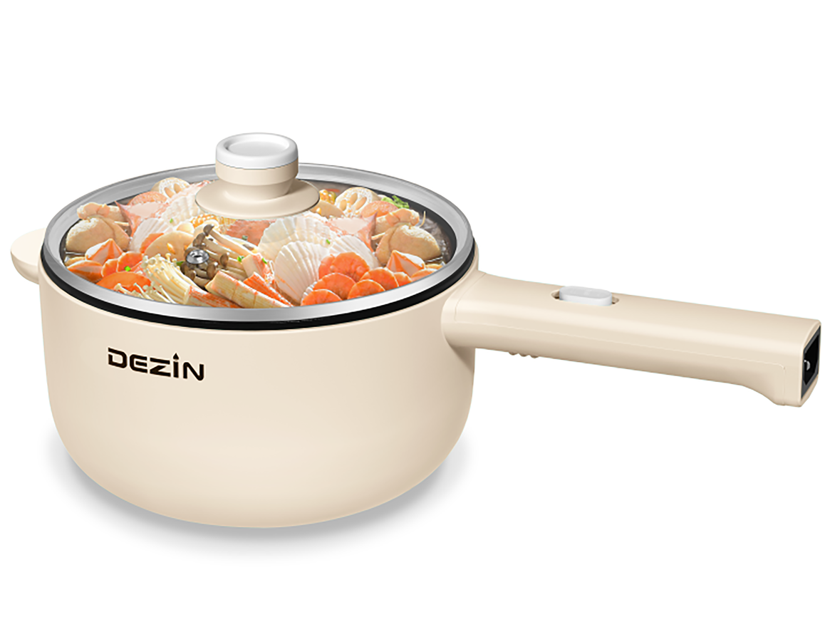 Electric Hot Pot Rapid Noodles Cooker Multi-Functional Mini Pot 1L