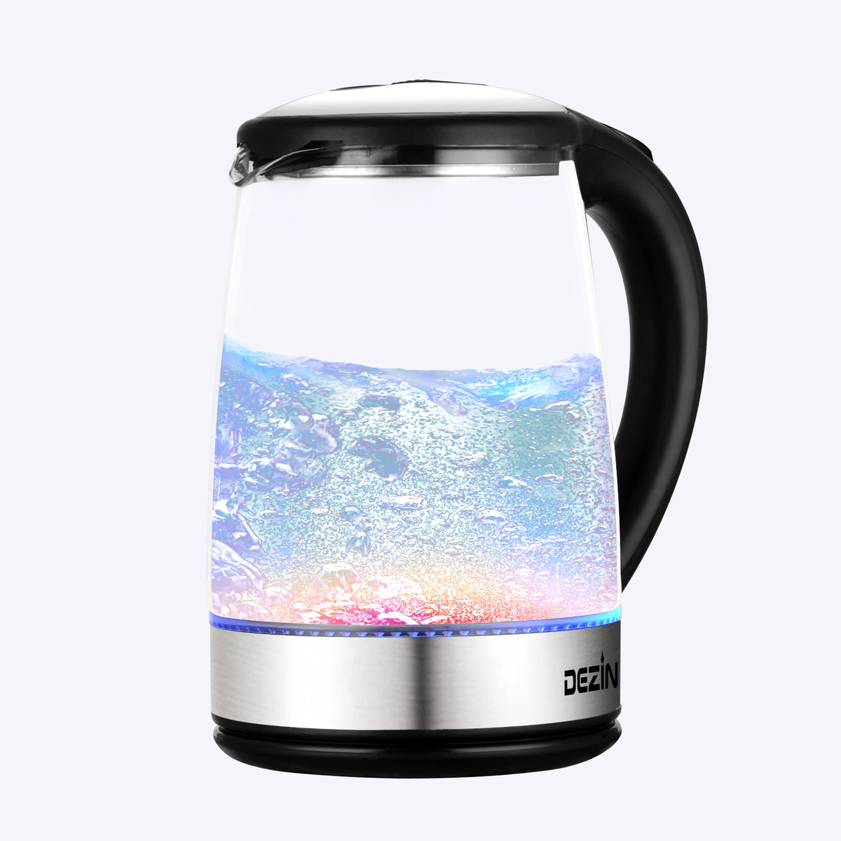 Dezin Electric Glass Kettle, 1.8L, Equipped With Blue LED Indicator